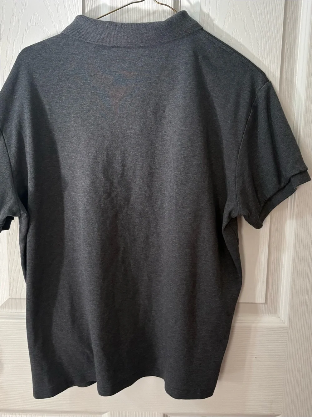 Boys Ralph Lauren Polo Gray Short Sleeve Shirt with Embroidered Pony Size L